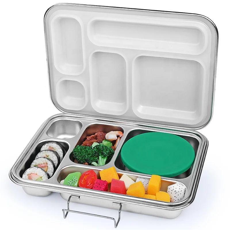 AOHEA Eco Friendly Stainless Steel Lunch Bento Box Stainless Steel Food Storage for Kids