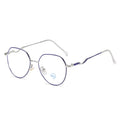 8212 Free Sample Brand Design Adult Clear Anti Blue Light Optical Frame Glasses Metal Round OEM Italy Design Eyewear Eye Glasses