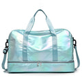 2024 New Design Waterproof Foldable Weekend Luggage Travel Bags Shiny Iridescent Sports Bag Gym Duffel Bag