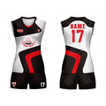 100% Polyester Custom Volleyball Men Uniforms Black White Volleyball Uniform Jerseys New Style Volleyball Uniform