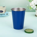 Wholesale 500 ml Dark Blue Single Wall 304 Stainless Steel Outdoor Camping Beer Cup Restaurant Bar Use Mug Travel Coffee Tumbler MegaBDM