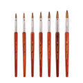 Custom LOGO 100% Kolinsky Acrylic Beauty Wooden Handle Nail Art Brush