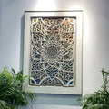 Wholesale Home Decor Modern Picture Frame Hotel Artwork Simple Framed 3D Carving Relief Abstract Art Large Paintings for Walls MegaBDM