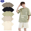 Custom Man Tee Shirt Plain Screen Print Pocket Tshirt Cotton T-shirt Mens With Chest Pocket logo Oversized Heavyweight T Shirt