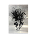 Modern Graffiti Art Paintings Abstract Black Woman Wall Art Printed on Aluminum Pictures for Home Wall Decor