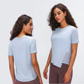 Women Gym Fitness Clothing Sports Workout Short Sleeve T-shirt Ladies Fitness Yoga Top