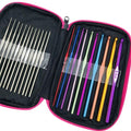 Crochet Hook Knitting Needle for Yarn Sewing Tools Multi-Coloured Handle Needles Weave