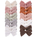 Children Embroidery Cotton Bowknot Hairpin Multicolor Butterfly Lovely Girls Hair Accessories Bow Hair Clip