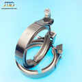 JTLD 304 Stainless Steel V Band Clamp with Male Female Flanges for Turbo Exhaust Systems2.5" 304SS V-Band Flange Kit