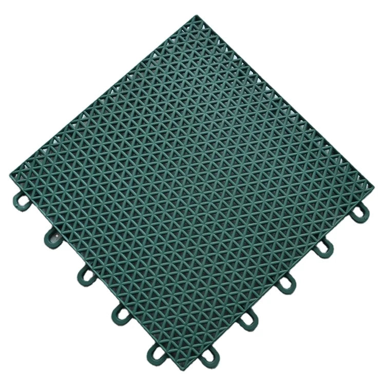 Plastic Synthetic Suspend Hard Plastic Interlocking Tennis Court Surface Flooring With Line Painted