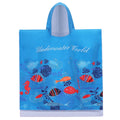 Beautiful Design Children's Hooded Microfiber Quick-Dry Printed Beach Poncho Towel