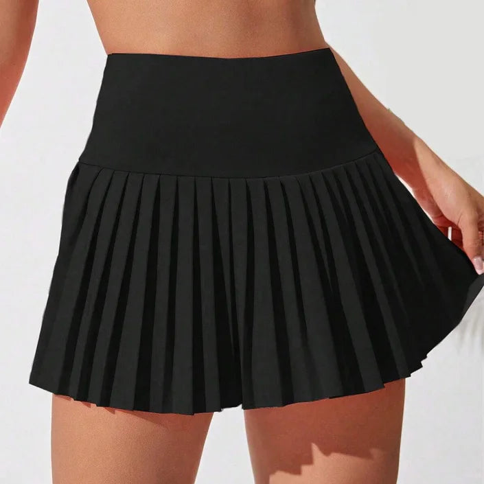 Women's Sportswear High Waisted Lightweight Athletic Golf Skorts Skirts Pleated Tennis Skirt