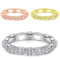 Jewelry Manufacturer Luxury Valentine Gift 925 Sterling Silver Hot Selling Fashion Design Zircon Women Ring