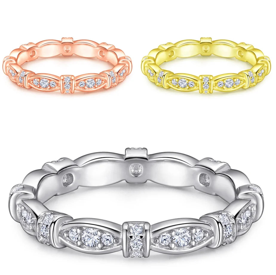 Jewelry Manufacturer Luxury Valentine Gift 925 Sterling Silver Hot Selling Fashion Design Zircon Women Ring