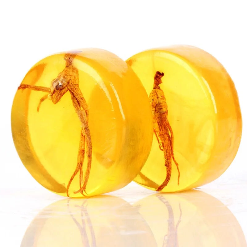 Natural Ginseng Face Whitening Soap Anti-acne Soap Hand Made Soap 100g