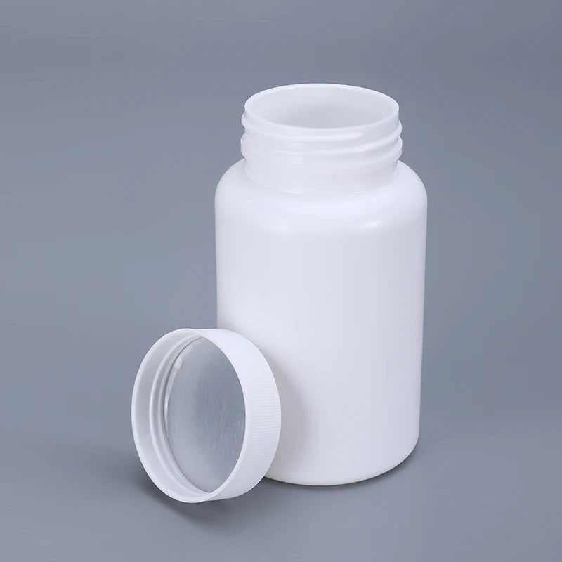 UMTEASS 200ml Plastic Medicine Bottle Screw Cap Seal with Aluminum Foil Gasket for Pills and Capsules