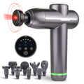 Newest Quiet Brushless Motor Handheld Electric Hot Compress Deep Tissue Percussion Muscle Massager Heated Massage Gun