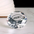 Pretty 60mm Crystal Glass Diamond Custom Wedding Souvenirs Gift