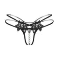 Factory Wholesale Sexy Lingerie Erotic Panties Crotchless Massage Pearl G String Open Thongs Seamless Women Underwear