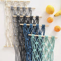 Bohemian Handwoven Kitchen Decor Storage Hanging Fruit Net Basket Vegetable Macrame Fruit Hammock Under Cabinet