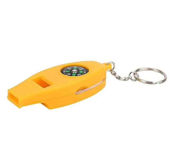 JAXY BW-65 Outdoor Portable Plastic ABS Colorful 4 1 Multifunctional Magnifying Glass Compass Thermometer Whistle Keychain MegaBDM