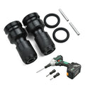 2set Socket Set Wrench Socket Adapter Spanner Set Drive Converter Impact Tool 1/2 Inch Square to 1/4 Inch Hex Ratchet Socket