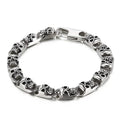 KALEN Punk Fine Jewelry Fashion Bracelets Men Multiple Style Chain Stainless Steel Skull Links Bracelet