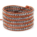 Luxury Boho Stackable Bracelet Metallic Beads Hyperbole Stones Christian Religious Anniversary Jewellery Design Main Stone Agate