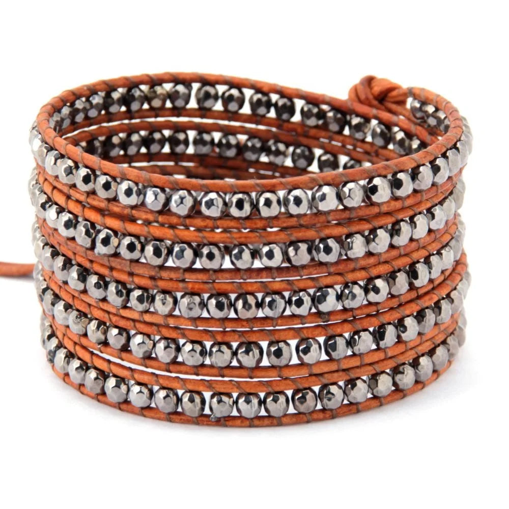 Luxury Boho Stackable Bracelet Metallic Beads Hyperbole Stones Christian Religious Anniversary Jewellery Design Main Stone Agate