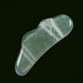 HZ Bian Gua Sha Guasha Custom Engraved Gua Sha Clear Quartz Jade Stone Gua Sha Scraping Massage Board Tool