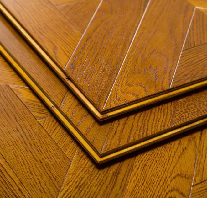 French Versailles Solid Oak Engineered Flooring Smooth Technique Art Parquet Wood Squares for Living Room Application