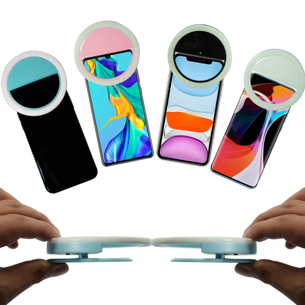 Promotional Phone Light IShine  Mini Selfie Ring Light Led Flash Lamp Mobile Live Fill Light for Clip Phone