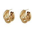 INS Hot Sale Latest Design Drop Earrings Women14K Gold Plated  Exaggerated Earring Retro Earrings