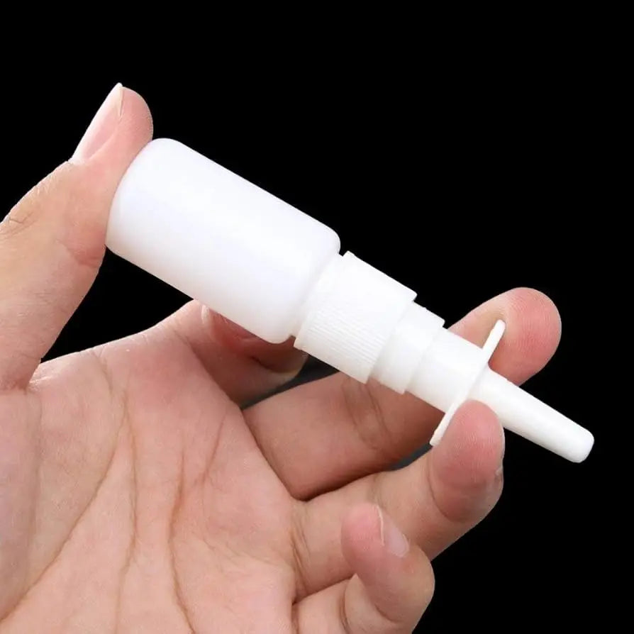 White HDPE Empty Oral Spray Atomizer Mist Nose Plastic Nasal Sprayer Pump Bottle 5ml 10ml 15ml 20ml 30ml Sizes for Liquids