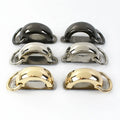 Meetee BF050 16mm Bag Accessories Zinc Alloy U-shaped Arch Bridge Bag Buckle With Screw Decorative Connective Clasp for Handbag