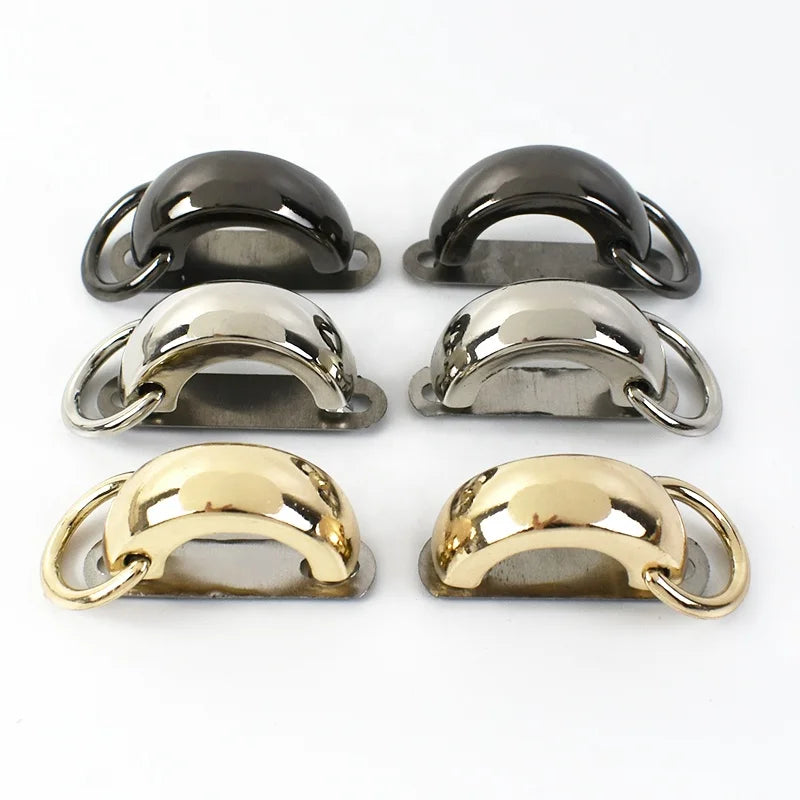 Meetee BF050 16mm Bag Accessories Zinc Alloy U-shaped Arch Bridge Bag Buckle With Screw Decorative Connective Clasp for Handbag