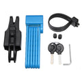New Image Six-Section Steel Folding Bicycle Electric Scooter Lock Waterproof Anti-Theft Tool for Safe Outdoors Riding with Key