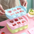 Kids Ice Cream DIY Ice Pop Molds Maker/ Silicone Popsicle Mold/ Storage Container for Homemade Food