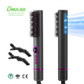 Wholesale Private Label Electric Titanium Hair Straightener Hot Comb Multifunctional Hair Care LCD Display with Cold Air Styling