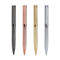 Luxury Metal Carved Around Body Ballpoint Pens Engraved Barrel Silver Gold Rose Gold Gun Black Pen with Custom logo