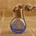 Luxury 8ml 10ml  Air Freshener Diffuser Gradient Colorful Empty Refillable Glass Car Perfume Bottle Hanging