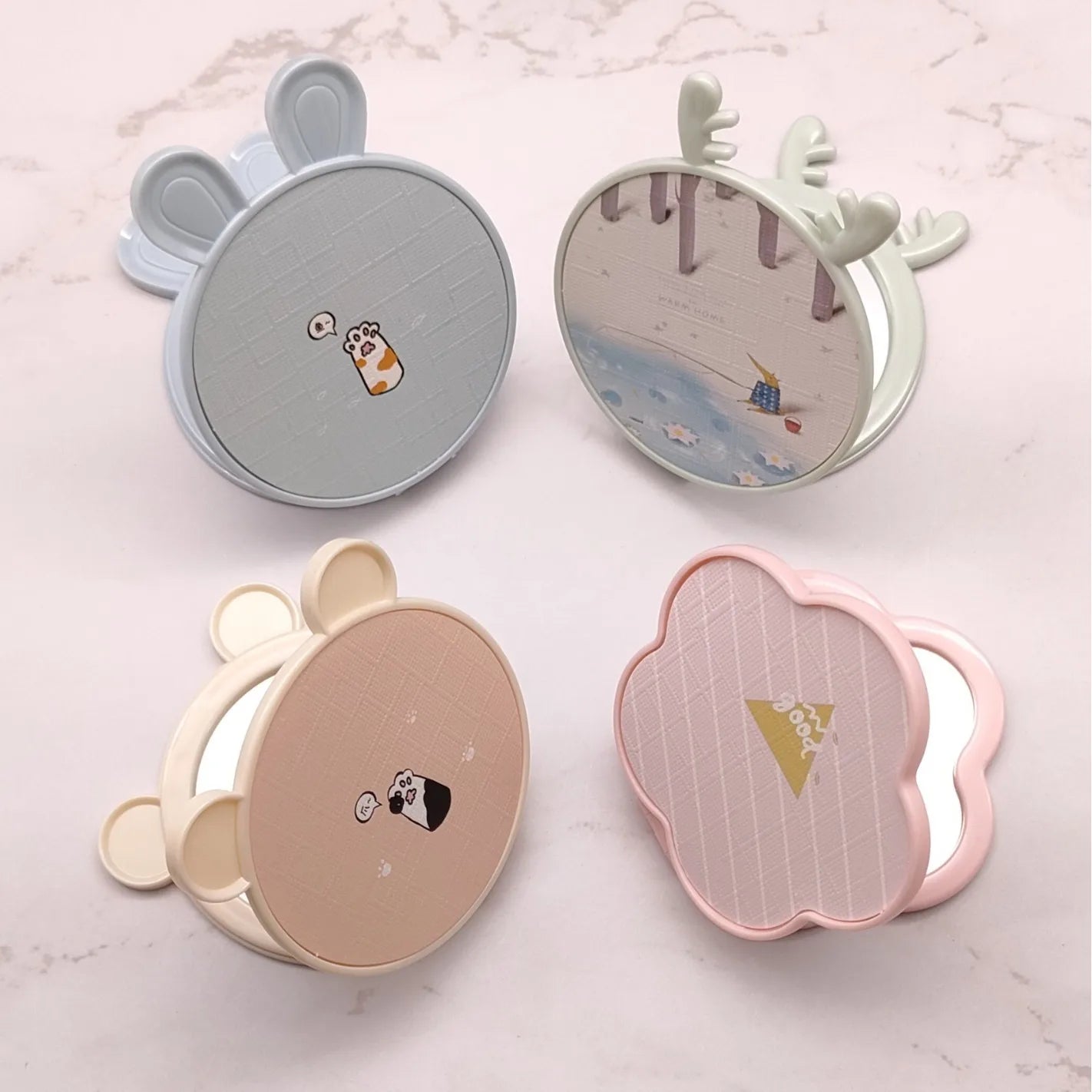 Mini Small Folding Compact Cosmetic Mirror Pocket Makeup Mirror for Promotional Holiday Gift