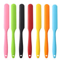 24cm Integrated Eco-Friendly Dishwasher Safe Silicone Jam Scraper Long Flour Butter Baking Cake Cutter
