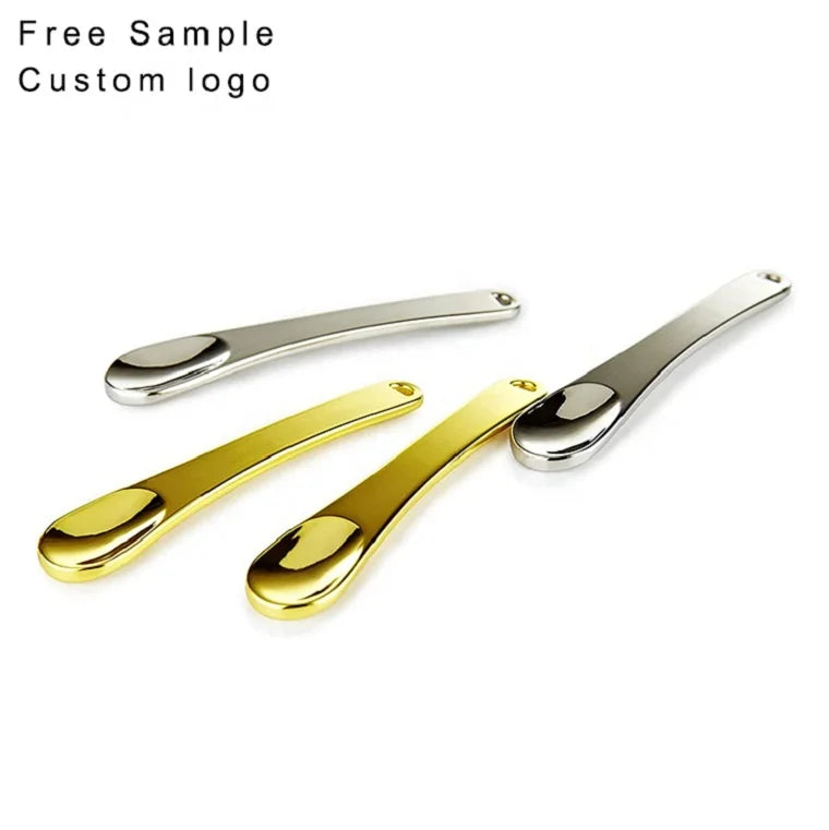 Hot Selling 6cm Beauty Eye Cream Skincare Tools Silver Metal Cosmetic Spatula Face Spoon