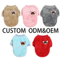 Winter Wholesale Solid Pet Apparel Christmas Pullover Warm Dog Clothes
