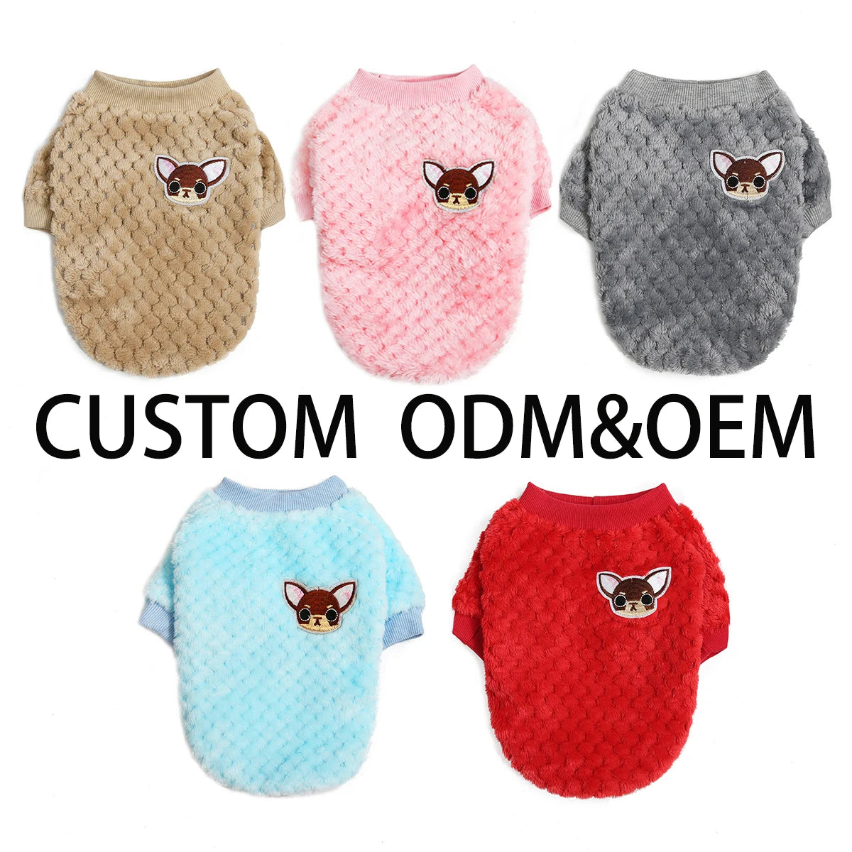Winter Wholesale Solid Pet Apparel Christmas Pullover Warm Dog Clothes
