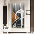 New Style Design Decoration Crystal Porcelain Painting Abstract Wall Art Paintings for Living Room Wall with Frame