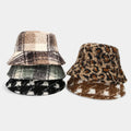 Landfond Accessory Autumn/winter American Retro Teddy Fleece Fashionable Warm Fisherman Hat