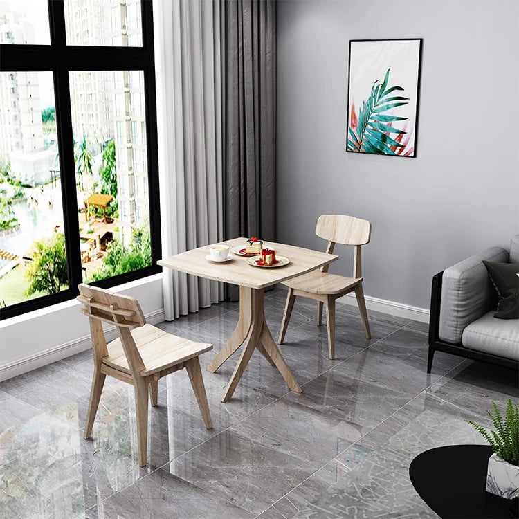 DIY No Screws Retro Simple Wooden Dining Chairs Classic Design Nordic Plywood Stool Room Furniture Home Decoration Wood Chair
