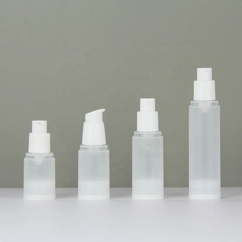 HighQuality Frosted Plastic Bottles 15ml100ml for Airless Eyes Foundation Lotion Pump